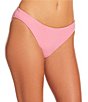 Gibson & Latimer Solid V-Neck Ruffle Bralette Swim Top & Solid Classic Hipster Swim Bottom - Image 5