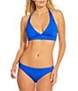 Gibson & Latimer Solid V-Neck Ruffle Bralette Swim Top & Solid Classic Hipster Swim Bottom - Image 4