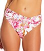 Gibson & Latimer Tropical Heat Print Twist Front Sash Hipster Bottom - Image 1