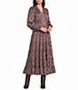 Gibson & Latimer V-Neck Long Bell Sleeve Dress - Image 1