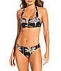 Gibson & Latimer West Palms V-Wire Bandeau Swim Top, Color:Black - Image 3