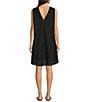 Gibson & Latimer Woven Crew Neck Sleeveless Deep Backline Twist Caftan Dress, Color:Black - Image 2