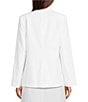 Gibson & Latimer Woven Linen Notch Lapel Long Sleeve Single Breasted Coordinating Blazer - Image 2