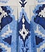 Gibson & Latimer Woven Mixed Print Collar Short Sleeve Button Front Coordinating Shirt - Image 4