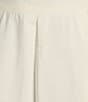 Gibson & Latimer Woven Poplin High Rise Pleated A-Line Flounce Maxi Skirt, Color:Ivory - Image 4