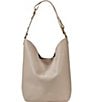 Gigi New York Addison Leather Zipper Pouch Hobo Bag, Color:Beachwood - Image 2