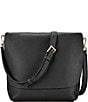 Gigi New York Andie Leather Crossbody Bag, Color:Black - Image 1