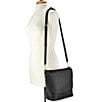 Gigi New York Andie Leather Crossbody Bag, Color:Black - Image 4