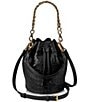 Gigi New York Brooklyn Leather Bucket Bag, Color:Black - Image 3