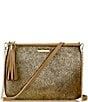 Gigi New York Chelsea Gold Washed Haircalf Crossbody Bag, Color:Gold - Image 1