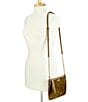 Gigi New York Chelsea Gold Washed Haircalf Crossbody Bag, Color:Gold - Image 3