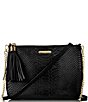 Gigi New York Chelsea Python Leather Crossbody Bag, Color:Black - Image 1