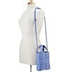 Gigi New York Chloe Mini Woven Shopper Top-Handle Bag, Color:Blue - Image 5