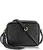 Gigi New York Madison Embossed Python Leather Crossbody Bag, Color:Black - Image 1