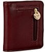 Gigi New York Mini Foldover Pebbled Leather Wallet, Color:Bordeaux - Image 2