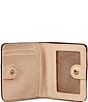 Gigi New York Mini Foldover Pebbled Leather Wallet, Color:Bordeaux - Image 3