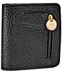 Gigi New York Mini Foldover Pebbled Leather Wallet, Color:Black - Image 2