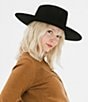 Gigi Pip Dakota Triangle Crown Wool Hat, Color:Black - Image 4
