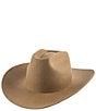Gigi Pip Lane Wool Cowboy Hat, Color:Brown - Image 1