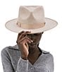 Gigi Pip Monroe Rancher Wool Fedora Hat, Color:Oatmeal - Image 2