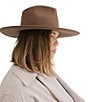 Gigi Pip Wesley Wide Brim Wool Fedora Hat, Color:Chocolate - Image 3