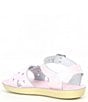 Color:Shiny Pink - Image 3 - Girls' Sun-San Sweetheart Water Friendly Leather Sandals (Youth)
