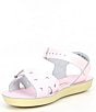 Color:Shiny Pink - Image 4 - Girls' Sun-San Sweetheart Water Friendly Leather Sandals (Youth)