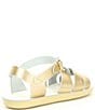 Color:Gold - Image 2 - Girls' Swimmer Water-Friendly Leather Sandals (Youth)