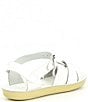 Color:White - Image 2 - Girls' Swimmer Water-Friendly Leather Sandals (Youth)