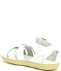 Color:White - Image 3 - Girls' Swimmer Water-Friendly Leather Sandals (Youth)