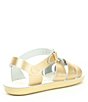 Color:Gold - Image 2 - Girls' Sun-San Sandal by Hoy Swimmer Leather Sandals (Youth)