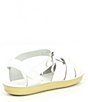 Color:White - Image 2 - Girls' Swimmer Water-Friendly Leather Sandals (Youth)