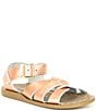 Color:Rose Gold - Image 1 - Girls' Original Water Friendly Leather Sandals (Youth)