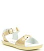 Color:Gold - Image 1 - Girls' Sun-San Surfer Water Friendly Leather Sandals (Youth)