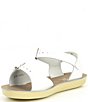 Color:White - Image 4 - Girls' Sun-San Surfer Water Friendly Leather Sandals (Youth)