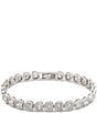 Givenchy Crystal CZ Heart Flex Line Bracelet, Color:Silver/Crystal - Image 1