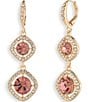 Givenchy Crystal Double Drop Earrings - Image 2