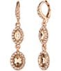 Givenchy Crystal Double Drop Earrings - Image 2