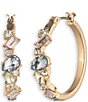 Givenchy Crystal Hoop Earrings - Image 1