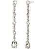 Givenchy Crystal Linear Earrings - Image 2