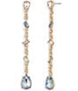 Givenchy Crystal Linear Earrings - Image 1