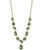 Givenchy Crystal Short Pendant Necklace, Color:Light Green - Image 1