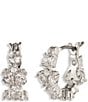 Givenchy CZ Huggie Hoop Earrings - Image 2