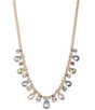 Givenchy Gold Tone Crystal Shaky Frontal Collar Necklace - Image 1
