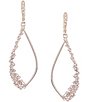 Color:Gold - Image 1 - Gold-Tone Open Drop Earrings