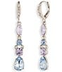 Givenchy Multi Crystal Linear Earrings - Image 1
