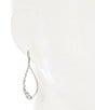 Color:Silver - Image 2 - Crystal Open Drop Earrings