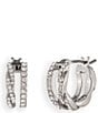 Givenchy Pave Crystal Pave Split Hoop Earrings - Image 2