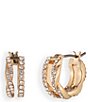 Givenchy Pave Crystal Pave Split Hoop Earrings - Image 1