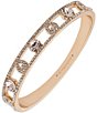Givenchy Pave Pear Bangle Bracelet, Color:Cameo/Gold - Image 1